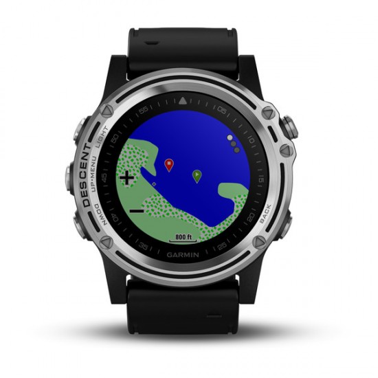 Garmin Descent Mk1 -  Black Rubber Strap